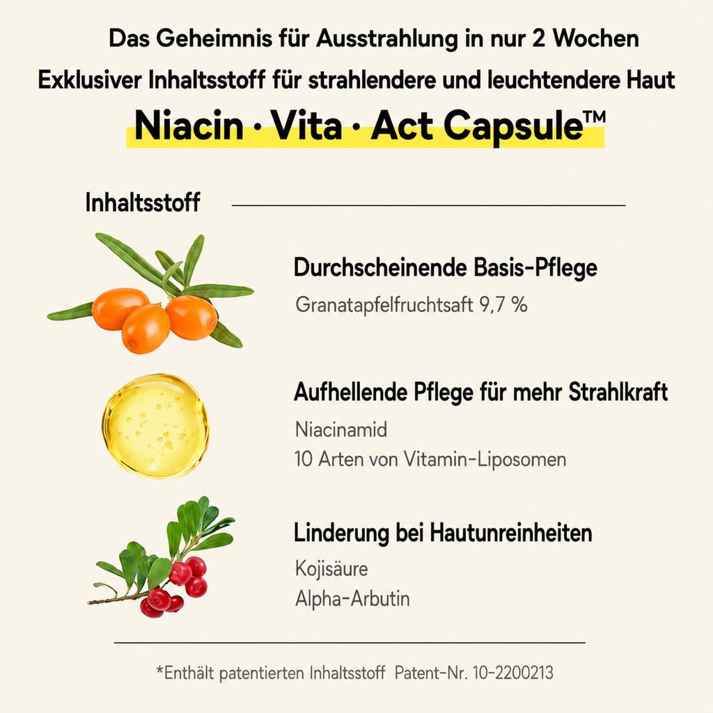 Bouncy Boost Serum – Niacinamid, Alpha Arbutin & Vitamin C für dunkle Flecken, ungleichmäßigen Ton & Ausstrahlung, 30 ml Niacinamid