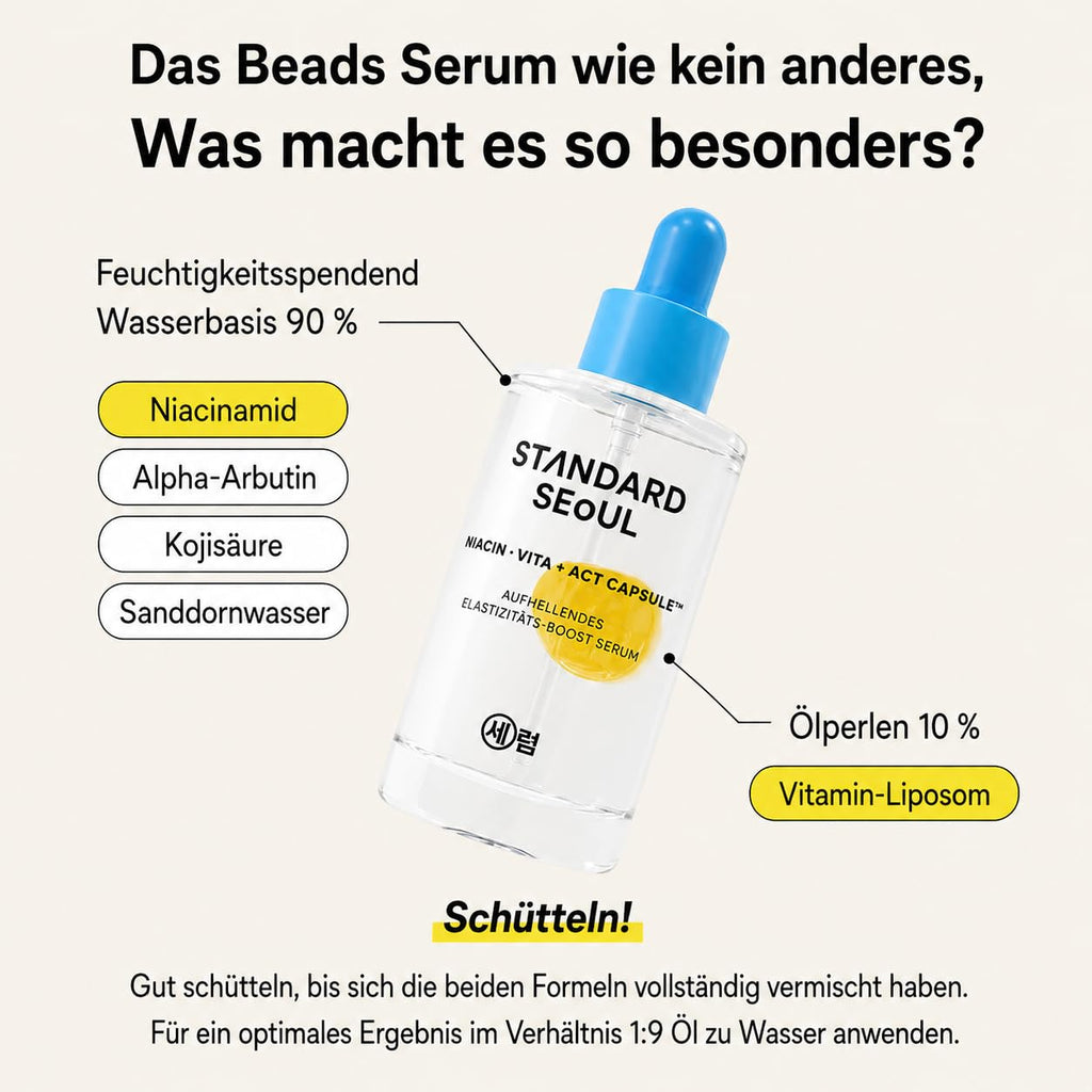 Bouncy Boost Serum – Niacinamid, Alpha Arbutin & Vitamin C für dunkle Flecken, ungleichmäßigen Ton & Ausstrahlung, 30 ml Niacinamid