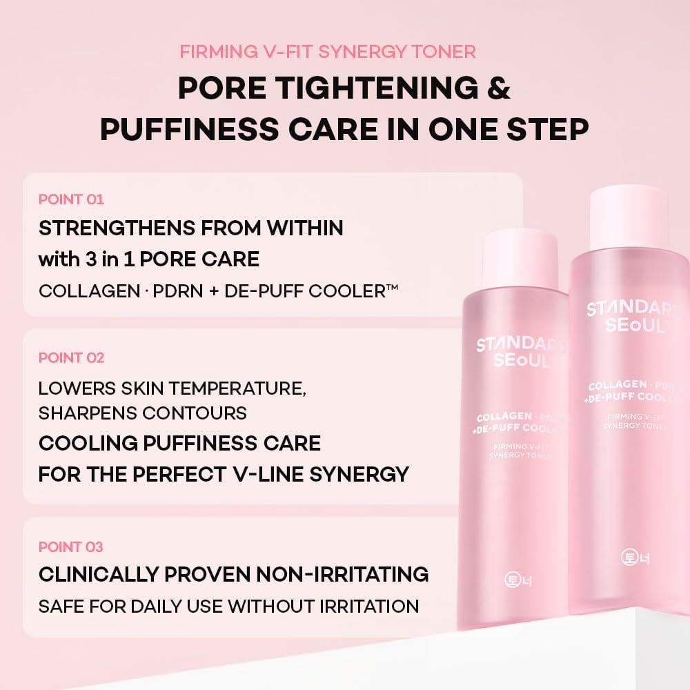 V-FIT Synergy Toner – Straffendes Gesichtswasser mit V-Fit Effekt – Beruhigend & Sanft für sensible Haut – K-Beauty – 200ml