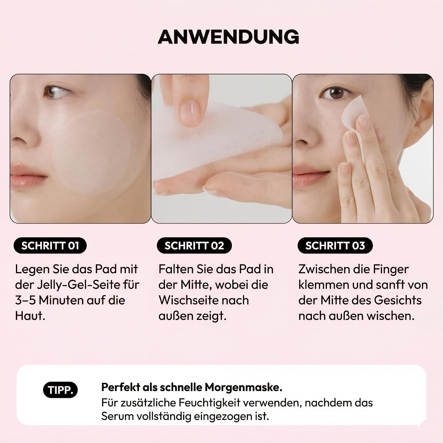 Firming V-Fit Dual Jelly Toner Pads, Porenauftritt Pflege & Entpuffung, Dual-Sided Cooling 2-in-1 Toner Pack und Wipe Pads mit Kollagen, PDRN und Peptiden, 60 Pads