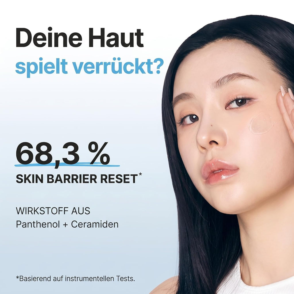 Barrier Glass Gel Cream 50ml | Leichte Feuchtigkeitscreme, Panthenol & 5 Ceramide, Beruhigt & Repariert Hautbarriere, Für empfindliche Haut