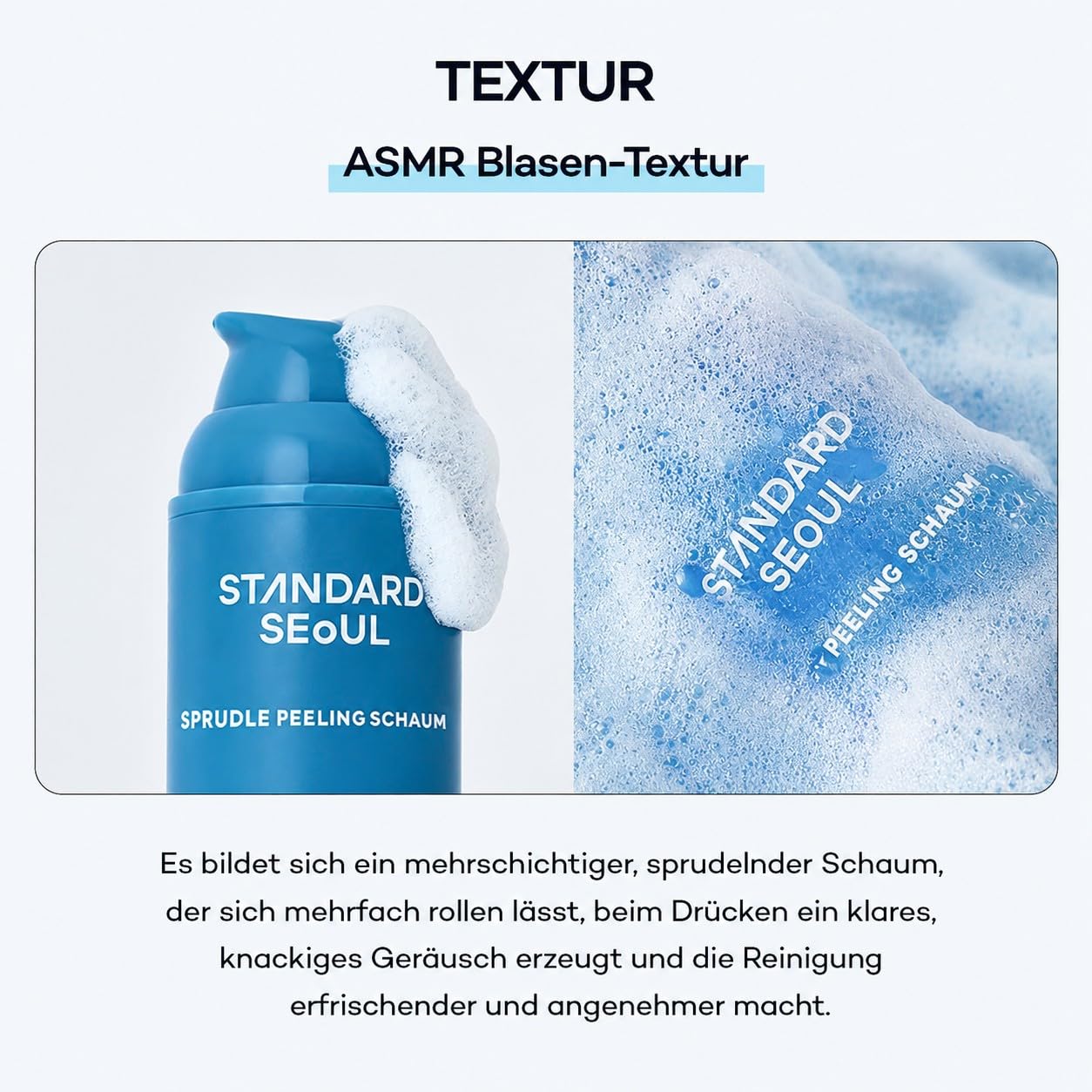 Deep Clean Bubble Cleanser – Gel-zu-Schaum Peeling-Waschgel mit AHA, PHA, LHA & Teebaumextrakt, sanfte & hautglättende Gesichtsreinigung für empfindliche & unebene Haut, 50ml