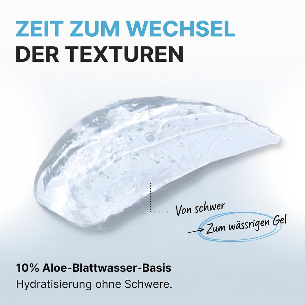 Barrier Glass Gel Cream 50ml | Leichte Feuchtigkeitscreme, Panthenol & 5 Ceramide, Beruhigt & Repariert Hautbarriere, Für empfindliche Haut
