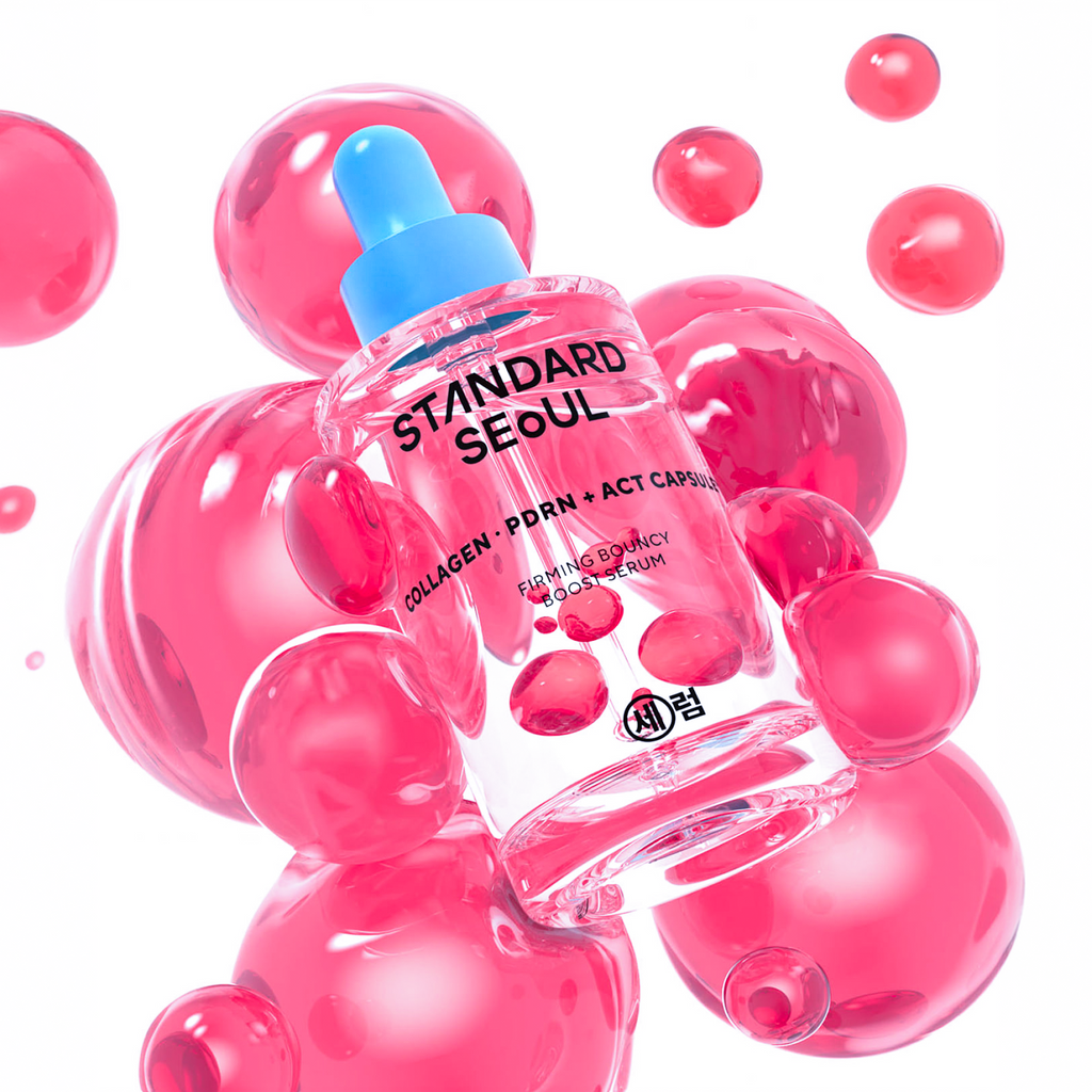 PDRN-Serum von STANDARDSeOUL mit ultraniedrigem Molekulargewicht für straffe, glatte Haut, 30 ml Flasche, visuell auf der Flasche.